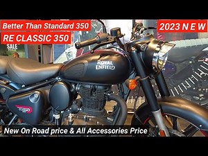 Lo Aagayi 2023 New Royal Enfield Classic 350 Dark Stealth Black Review | On Road price Features