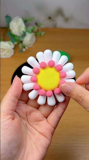 Simple Crafts | Make Your Own Stunning Clay Flower Ornaments! #DIY #Handmade