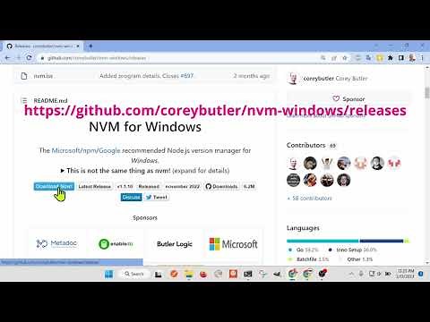 HowTo Install nvm, node, npm and yarn on Windows 11