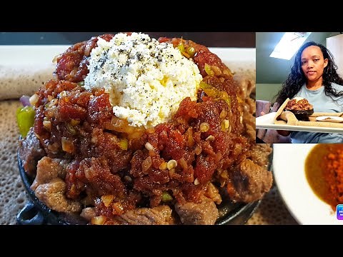 Ethiopian food how to make tibs recipe የቲቢት ጥብስ አሰራር
