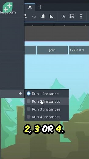 🚀 How To Run Multiple Instances of Your Game in #Godot! ✨ #shorts #gamedev
