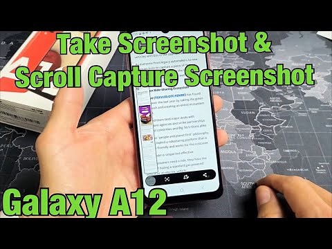 Galaxy A12: How to Take Screenshot & Scroll Capture Screenshot