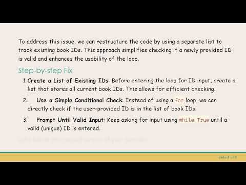 How to Fix a Stuck while True Loop