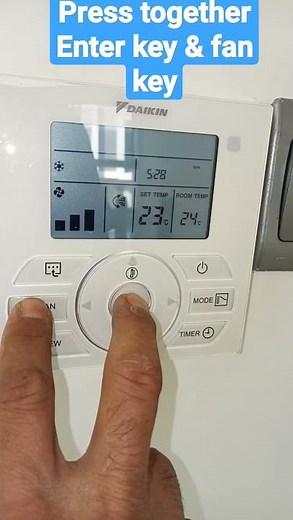 How to lock & unlock Daikin ac Thermostat