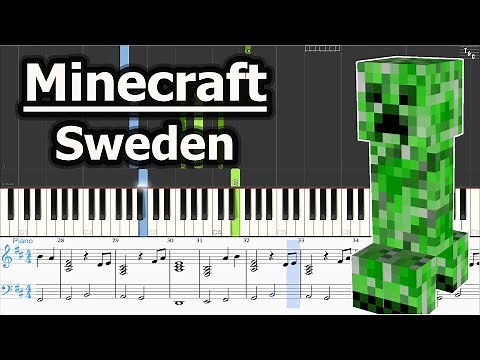 Minecraft - Sweden [C418] | Piano Tutorial | Synthesia | Sheet Music