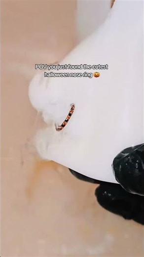 The prettiest halloween nose rings I've ever seen