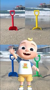 Count the Beach Toys! 1🔴2🟡3🔵4🟢 Learn Colors