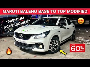 MARUTI BALENO BASE TO TOP MODIFIED ✅ 2026 BALENO BASE MODEL | BALENO ACCESSORIES WITH PRICING - WOW!