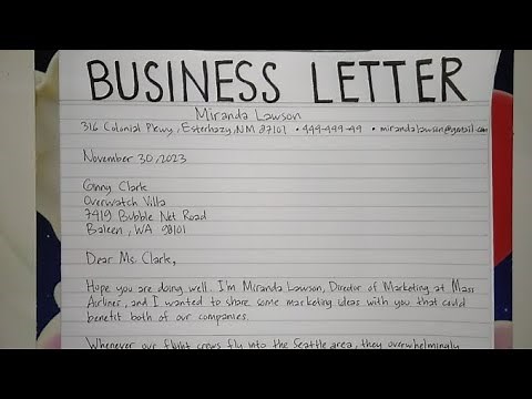 How To Write A Business Letter Step by Step Guide | Writing Practices