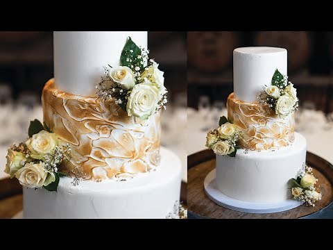 Three Tier Rustic Wedding Cake Tutorial