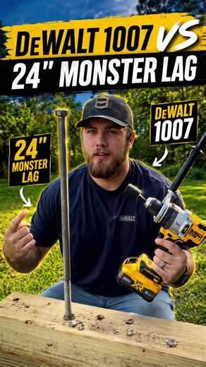 Dewalt 1007 vs Monster Lag Bolt Test