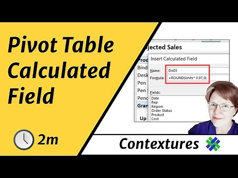 Create a Calculated Field in Excel Pivot Table