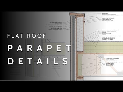 Flat Roof Parapet Details Explained (For Architects + Contractors)