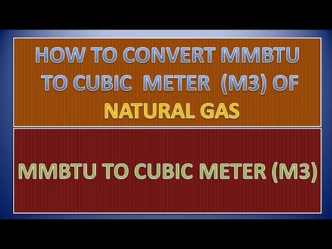 HOW TO CONVERT MMBTU TO CUBIC METER.?