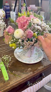 85K views · 1.8K reactions | Hello here I make a vintage cup of Tea flower arrangement…  | Passionate Flowers | Facebook
