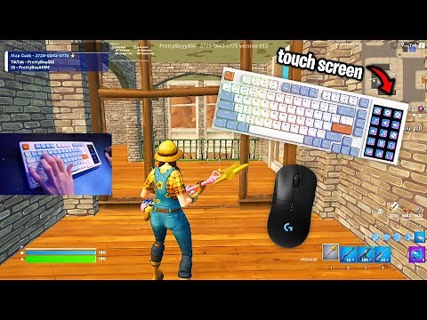 Unboxing AJazz AKP815 (Touch Screen) + Fortnite Keyboard & Mouse Gameplay