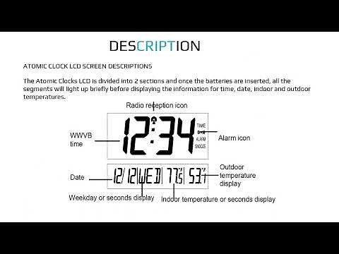 Skyscan 86722 Atomic Clock with Outdoor Wireless Temperature - User Manual