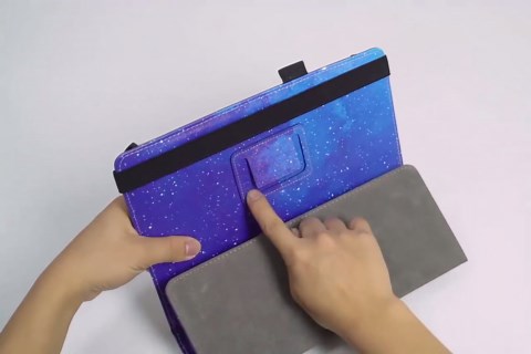 Universal 10 10.1 Inch Android Tablet Case,Slim Folding Stand Cover for All 9"-10.5" Touchscreen Tablet Case with Stylus Pen Holder,Dream Tree 02