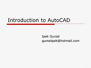 Introduction to AutoCAD - SlideServe