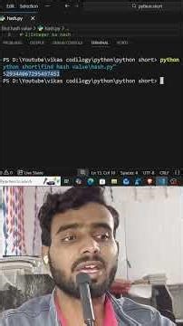 what is hash function in python full explaine in hindi #hashFunction #python #vikascodilogy #coding