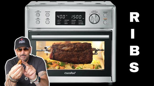 Air Fryer Baby Back Ribs - Comfee’ Toaster Oven Rib Recipe