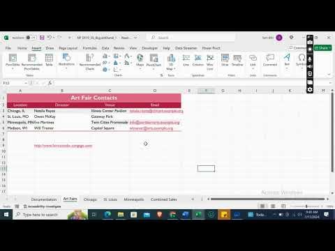 New Perspectives Excel 2019 | Module 5: SAM Project 1b Min Jee Woo Artwork #newperspectives