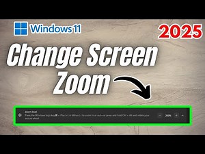How to Change Screen Zoom on Windows 11 | 2025 Full Guide