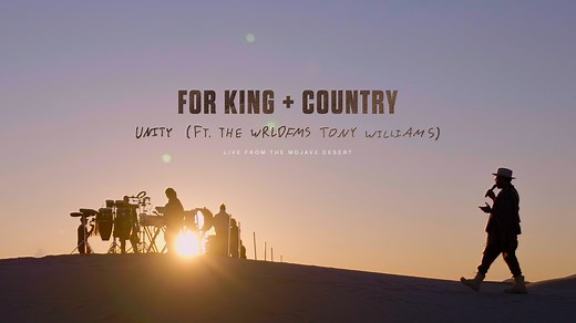 Couldn’t think of a sentiment that we need more than UNITY. You agree? Our gratitude to The World Famous Tony Williams for not only lending a hand and writing this song.. ✍🏿 but also for traveling to the Mojave desert to present it to the world and raise support for Ukrainian refugees! 🙌🏽 | for KING & COUNTRY