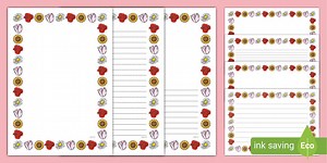 Flower Page Border