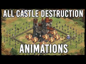 AoE2 DE: All Unique Castle Destruction Animations
