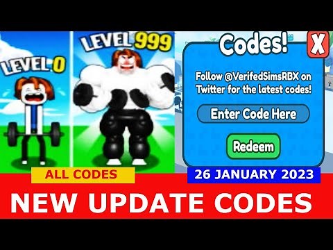 *ALL CODES WORK* Get Muscles Simulator ROBLOX | January 26, 2023