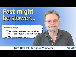 Turn Off Fast Startup in Windows