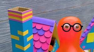 One day slime Sam and his friend Sue couldn't find stationary they needed - like scissors, markers and paper clips. | SLICK SLIME SAM