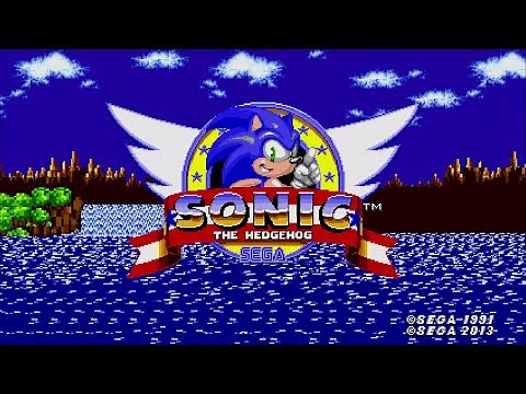 Modern Sonic in Sonic 1 (2013) :: First Look Gameplay (1080p/60fps)