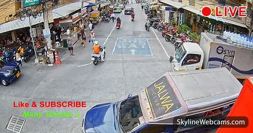 【LIVE】 Live Cam Pattaya - Soi Buakhao | SkylineWebcams