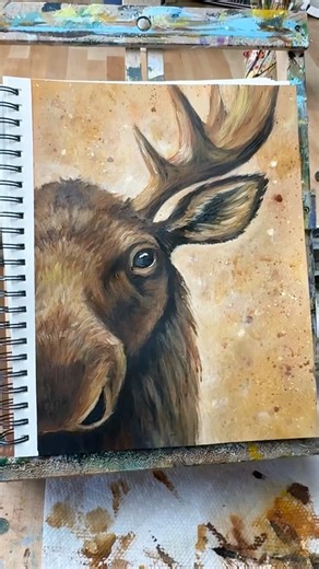 In Mighty Moose, you’ll zoom in and learn to paint a dynamic portrait full of character and energy!