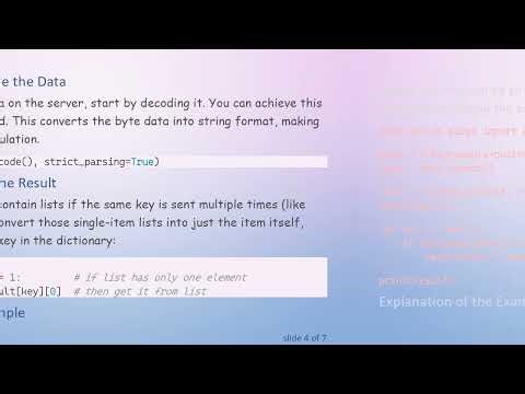 How to Parse POST Data into a Dictionary in Python