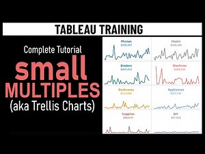 Tableau Small Multiple Line Charts/ Trellis Charts- Complete Tutorial using table calculations & LOD