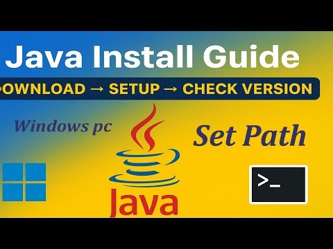 Java Install के बाद Error? | सही तरीके से Java Download, Path Set & Version Check करें