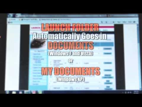Launch X-431 scan tool registration and updates tutorial