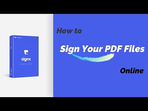 How to Sign Your PDF File Free Online | SignX