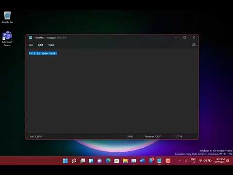 A quick look at the updated Notepad app in Windows 11