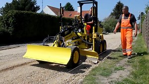 9.8K views · 179 reactions | Laser grader / mini Grader 106 in action *JOIN* our partner group for more grader photos: https://www.facebook.com/groups/motorgrader/ Video credit: Helms TMT Centret A/S | Grader Niveleuse Motoniveladora | Facebook