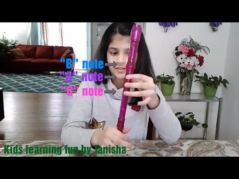 Recorder lesson 1 for beginners!/How to play recorder basics notes B ,A ,G with Tanisha (89)