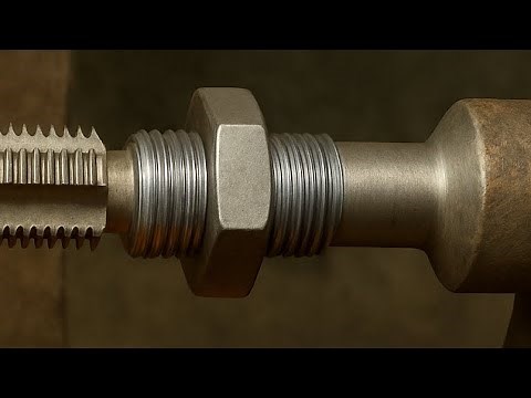 Precision Thread Cutting on Lathe | Metal Thread Tool in Action
