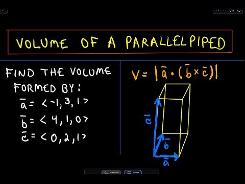 ❖ Volume of a Parallelepiped Using Vectors (Multivariable Calculus) ❖
