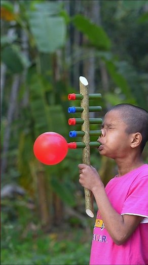 DIY Wooden Creations with Colourful Balloons Toys #craft