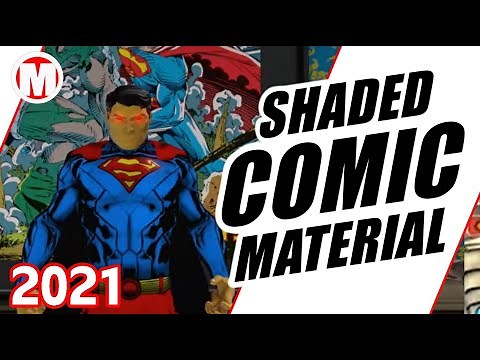 DCUO Shaded Comic Material