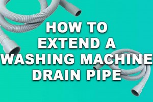 How to Extend a Washing Machine Waste Pipe