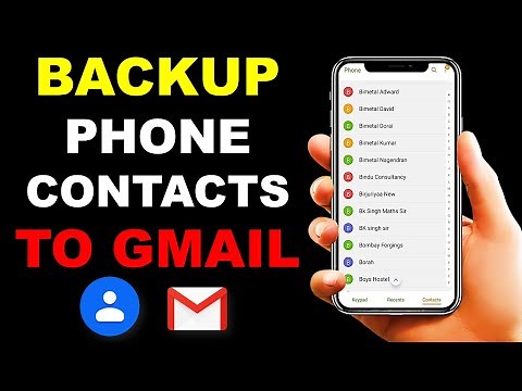 How to Backup Phone Contacts to Gmail | Save Mobile Numbers to Gmail | 2021